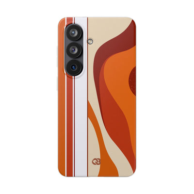 Orange Lite Phone Case for Samsung - Terracotta Metro Line