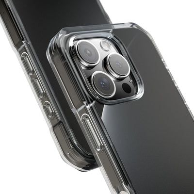 Black Impact MagSafe Phone Case for iPhone - Obsidian Lunar Arch