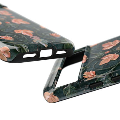 Florentine Rose Arabesque · Tough Phone Case for Pixel ·  Green