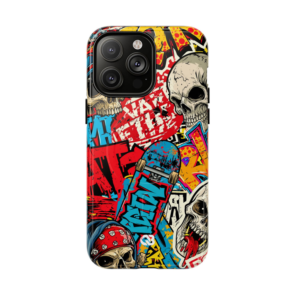Skate Skull Riot · Tough 2.0 Magnetic Phone Case for iPhone · Red