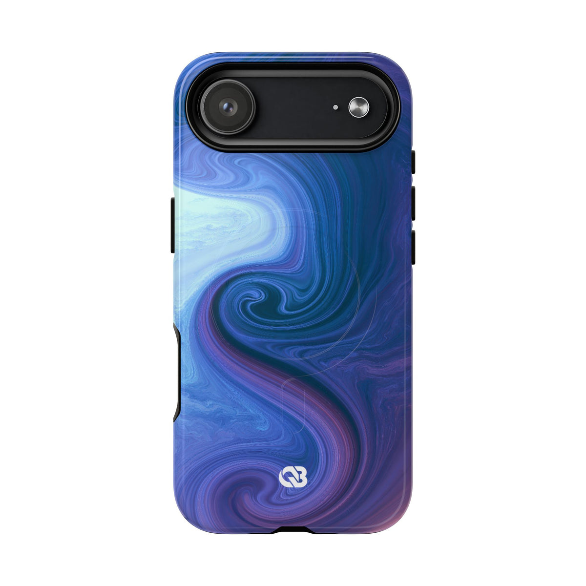 Azure Fluid Swirl · Tough 2.0 Magnetic Phone Case for iPhone · Blue