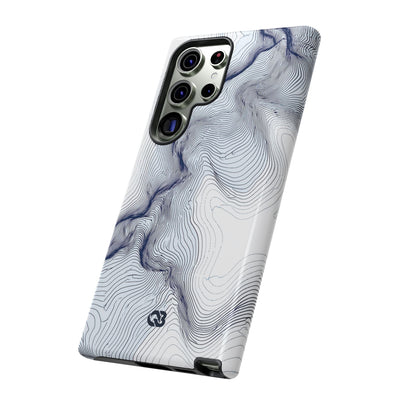 Nordic Ridge Contour · Tough Phone Case for Samsung · White