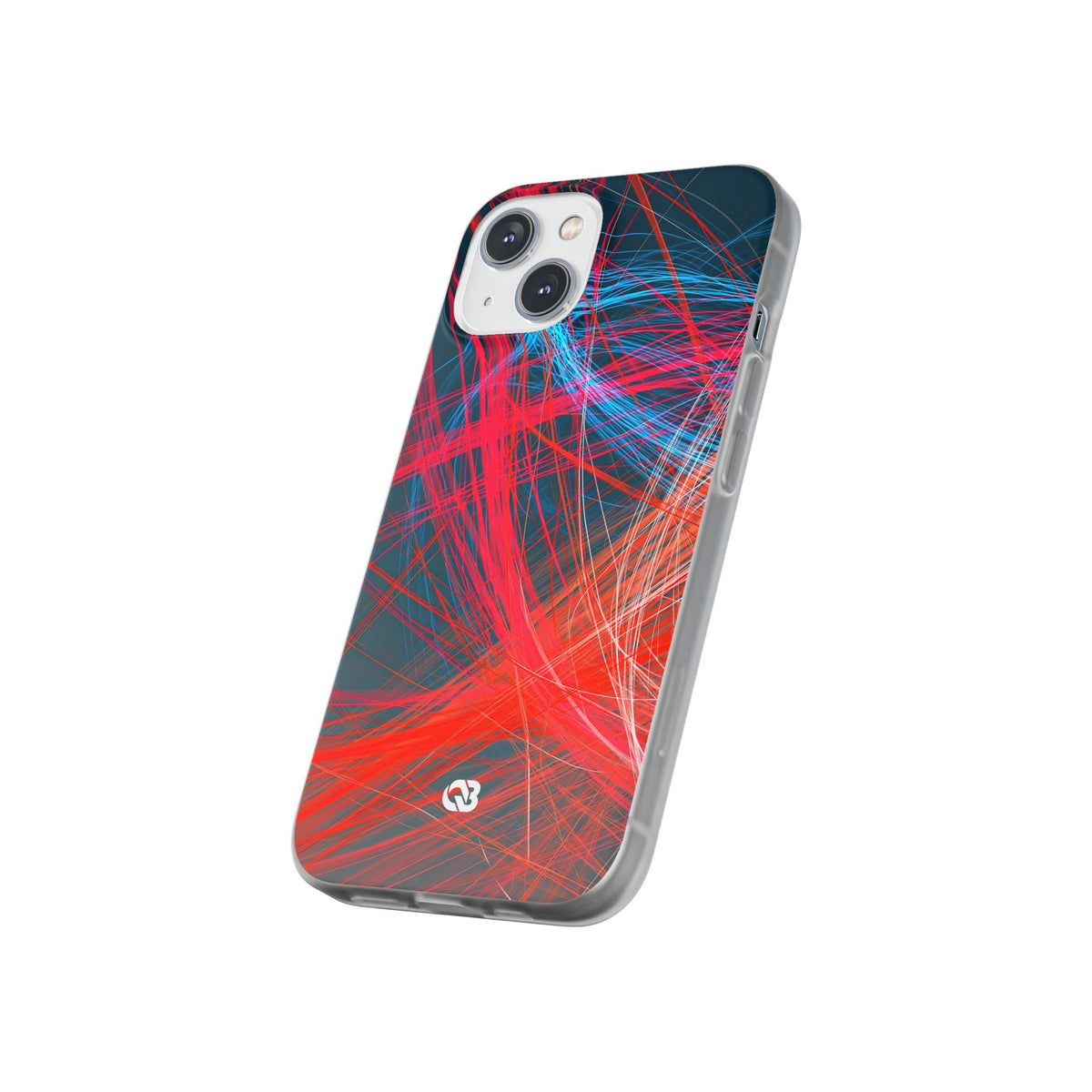 Neon Fiber Stream · Lite Phone Case for iPhone ·  Red