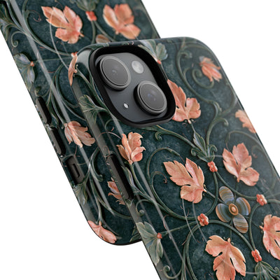 Florentine Rose Arabesque · Tough 2.0 Magnetic Phone Case for iPhone · Green