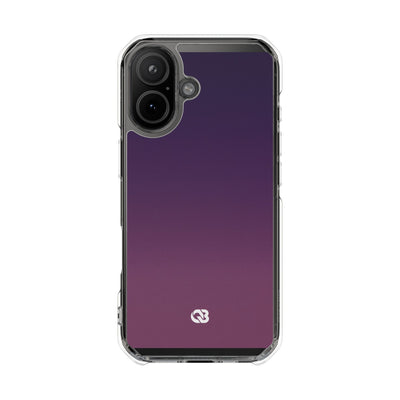 Velvet Dusk · Clear Impact Magnetic Phone Case for iPhone · Purple