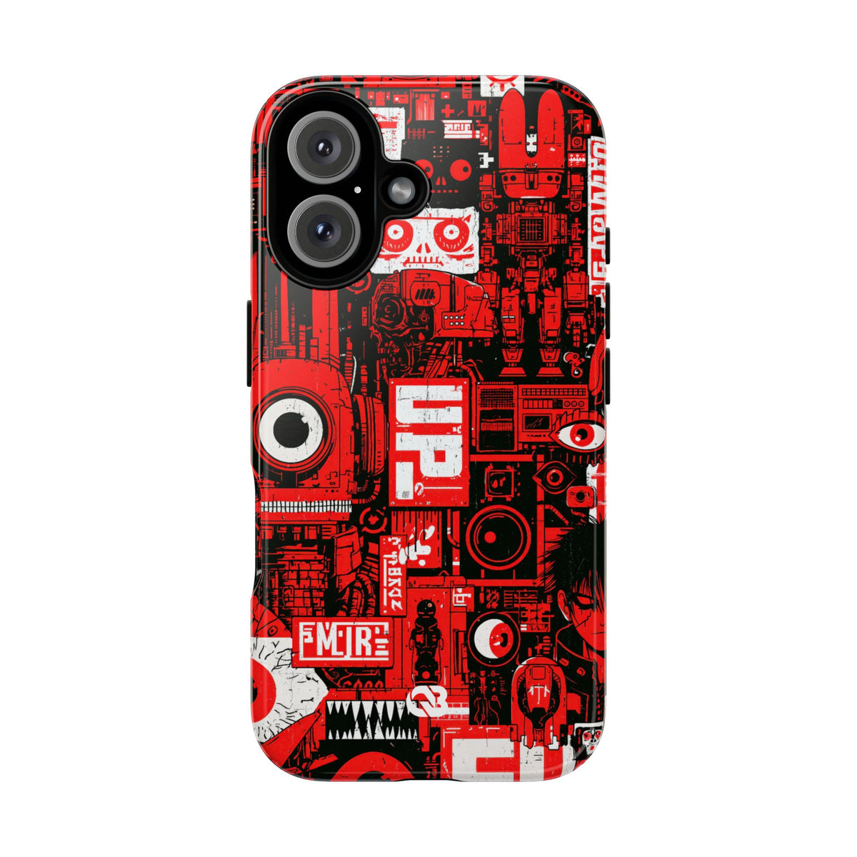 Neo Mecha Collage · Tough Phone Case for iPhone · Red