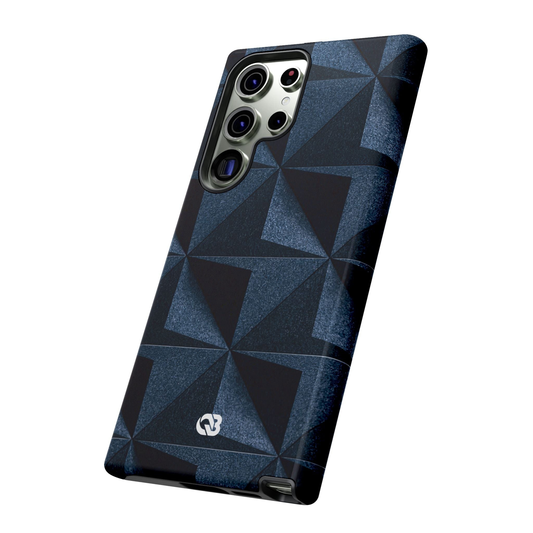 Blue Tough Phone Case for Samsung - Indigo Basalt Facets