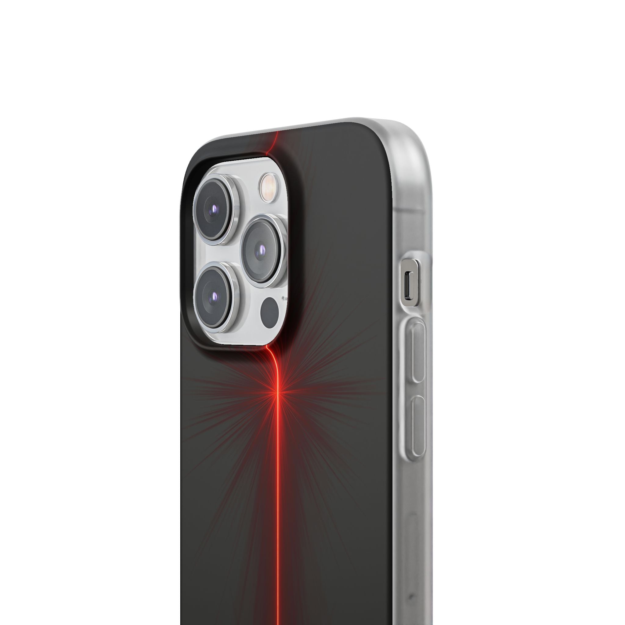 Red Lite Phone Case for iPhone - Crimson Flare Vector