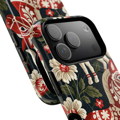 Nordic Dala Meadow · Tough 2.0 Magnetic Phone Case for iPhone · Red