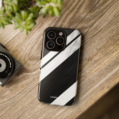 Grainy Stripe Shadow iPhone 16 Pro Case - Tough