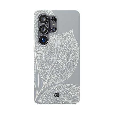 Minimal Leaf Skeleton · Lite Phone Case for Samsung · Grey