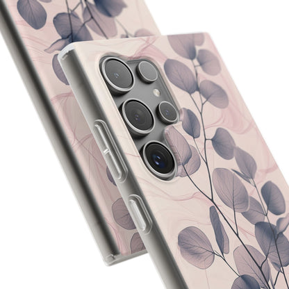 Veined Leaf Whisper Samsung S24 Ultra Case - Soft