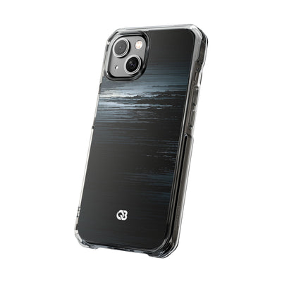 Black Impact MagSafe Phone Case for iPhone - Frozen Signal Glitch