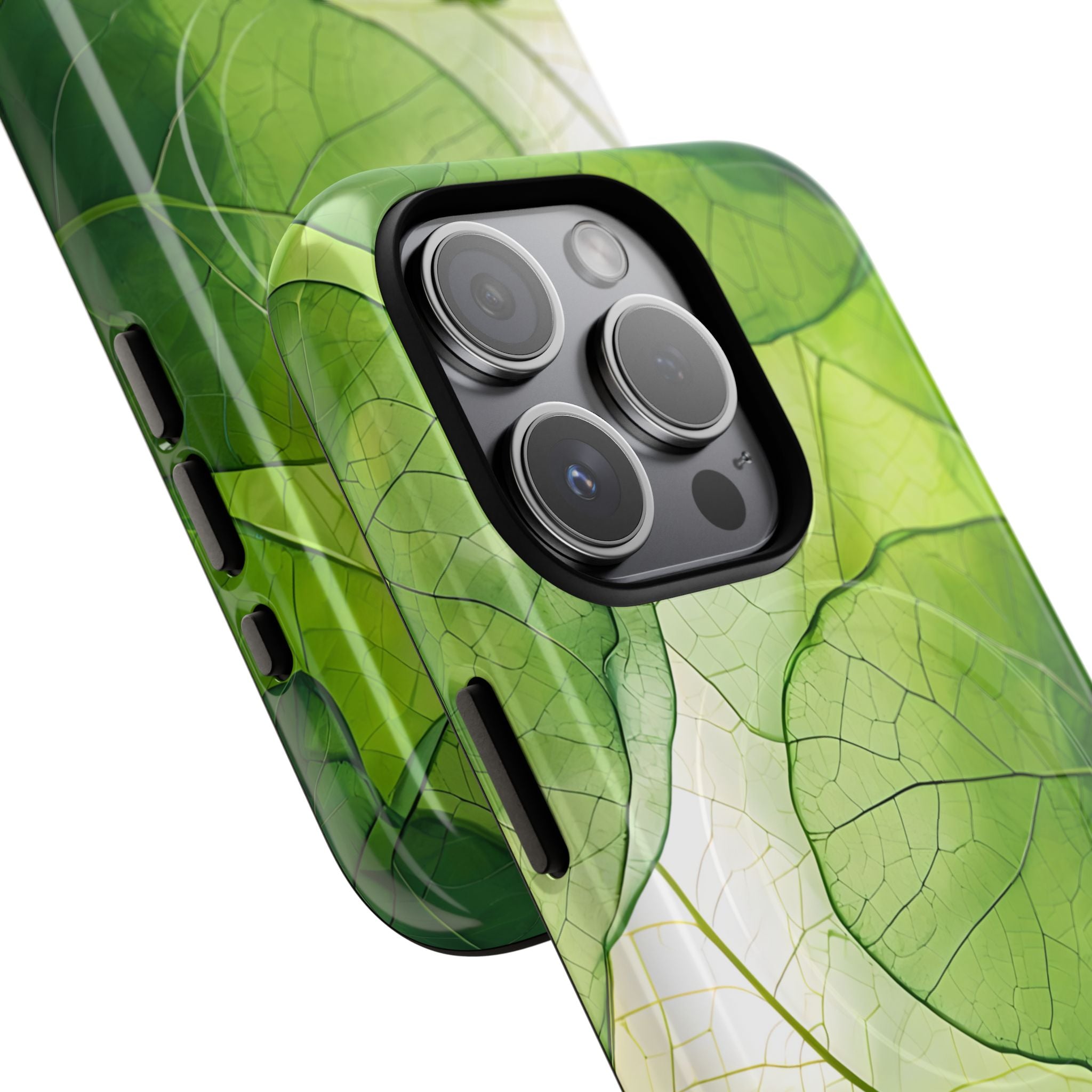 Emerald Leaf Veins · Tough+ Magsafe
