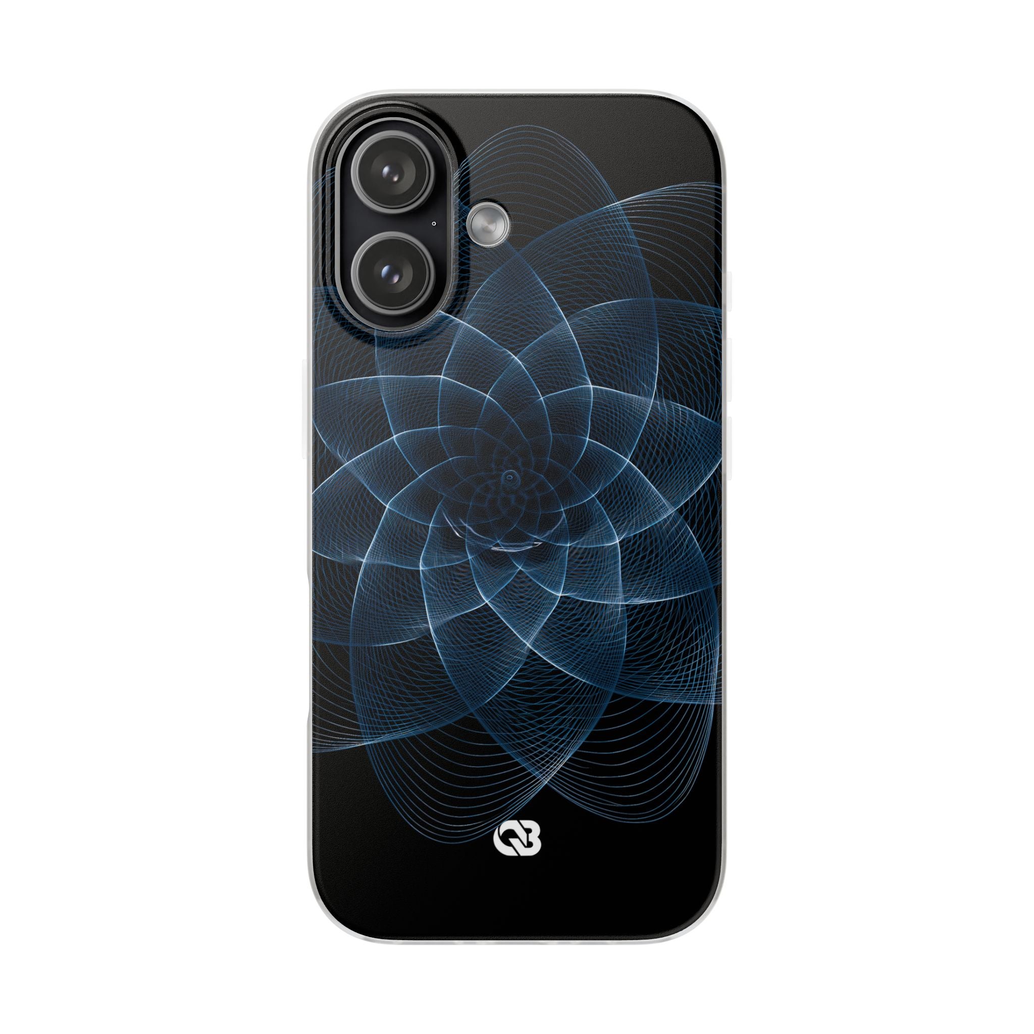 Blue Lite Phone Case for iPhone - Cobalt Geometric Bloom