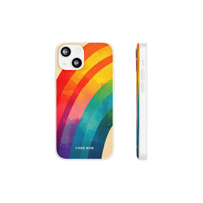 Textured Rainbow Arc iPhone 13 mini Case - Soft