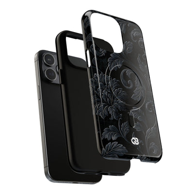 Obsidian Damask · Tough 2.0 Magnetic Phone Case for iPhone · Black