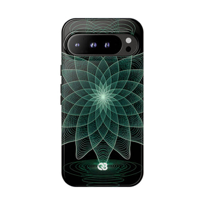 Verdant Harmonic Bloom · Tough Phone Case for Pixel ·  Black
