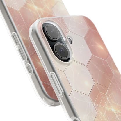 Honeycomb Glow iPhone 16 Case - Soft