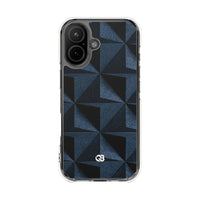 Blue Impact MagSafe Phone Case for iPhone - Indigo Basalt Facets