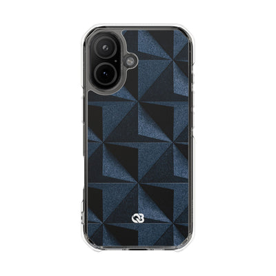 Blue Impact MagSafe Phone Case for iPhone - Indigo Basalt Facets
