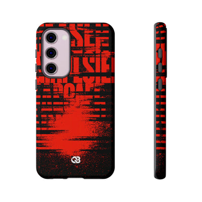 Crimson Redaction · Tough Phone Case for Samsung · Black