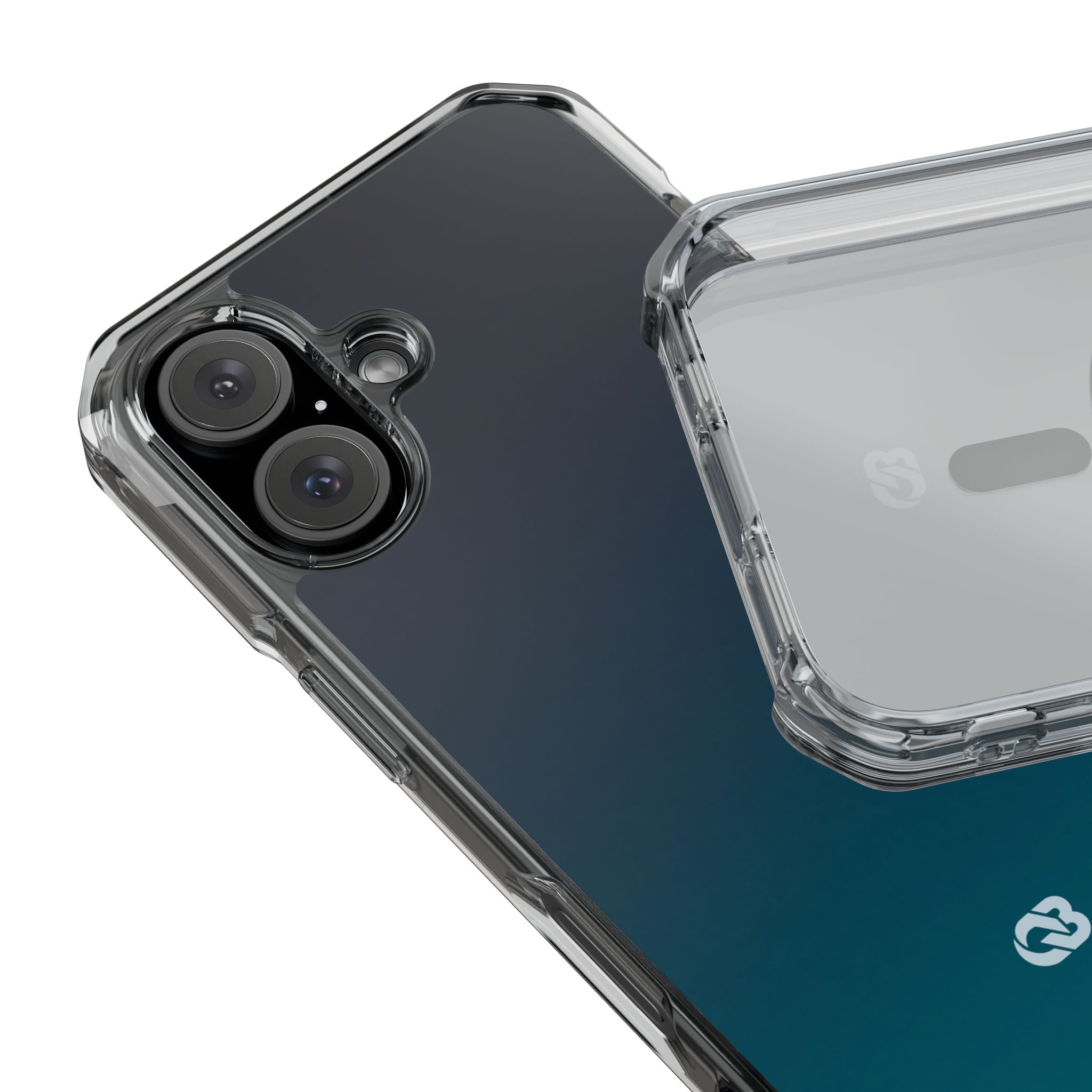Teal Impact MagSafe Phone Case for iPhone - Abyss Teal Haze