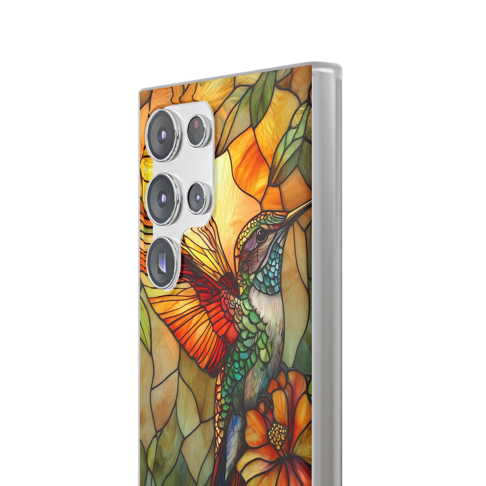 Amber Glass Hummingbird · Soft Custodia per Samsung