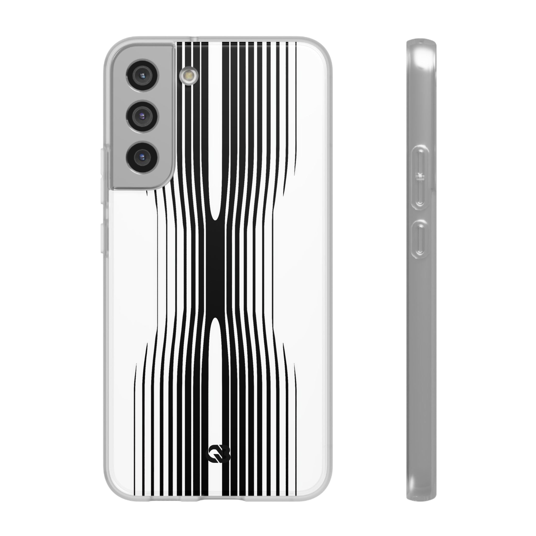 White Lite Phone Case for Samsung - Kinetic Mono Distortion