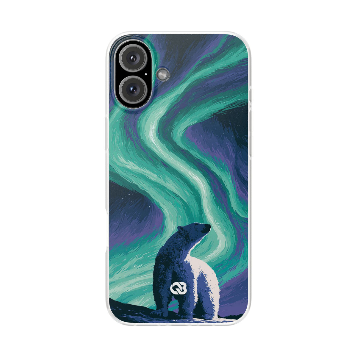 Arctic Aurora Bear · Lite Phone Case for iPhone ·  Teal