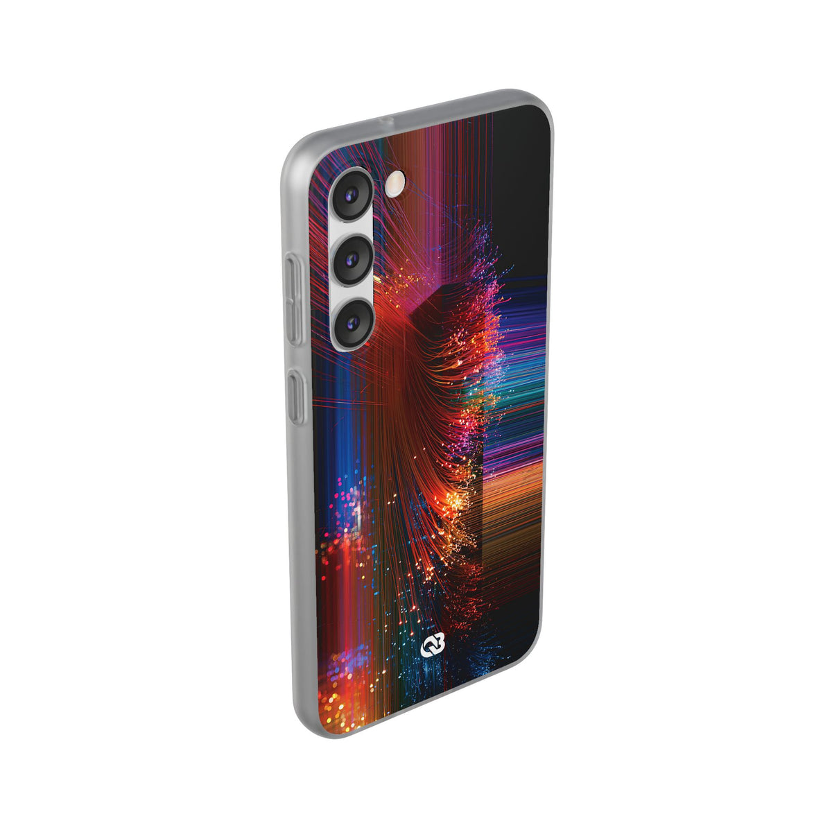 Black Lite Phone Case for Samsung - Cyber Optic Streak
