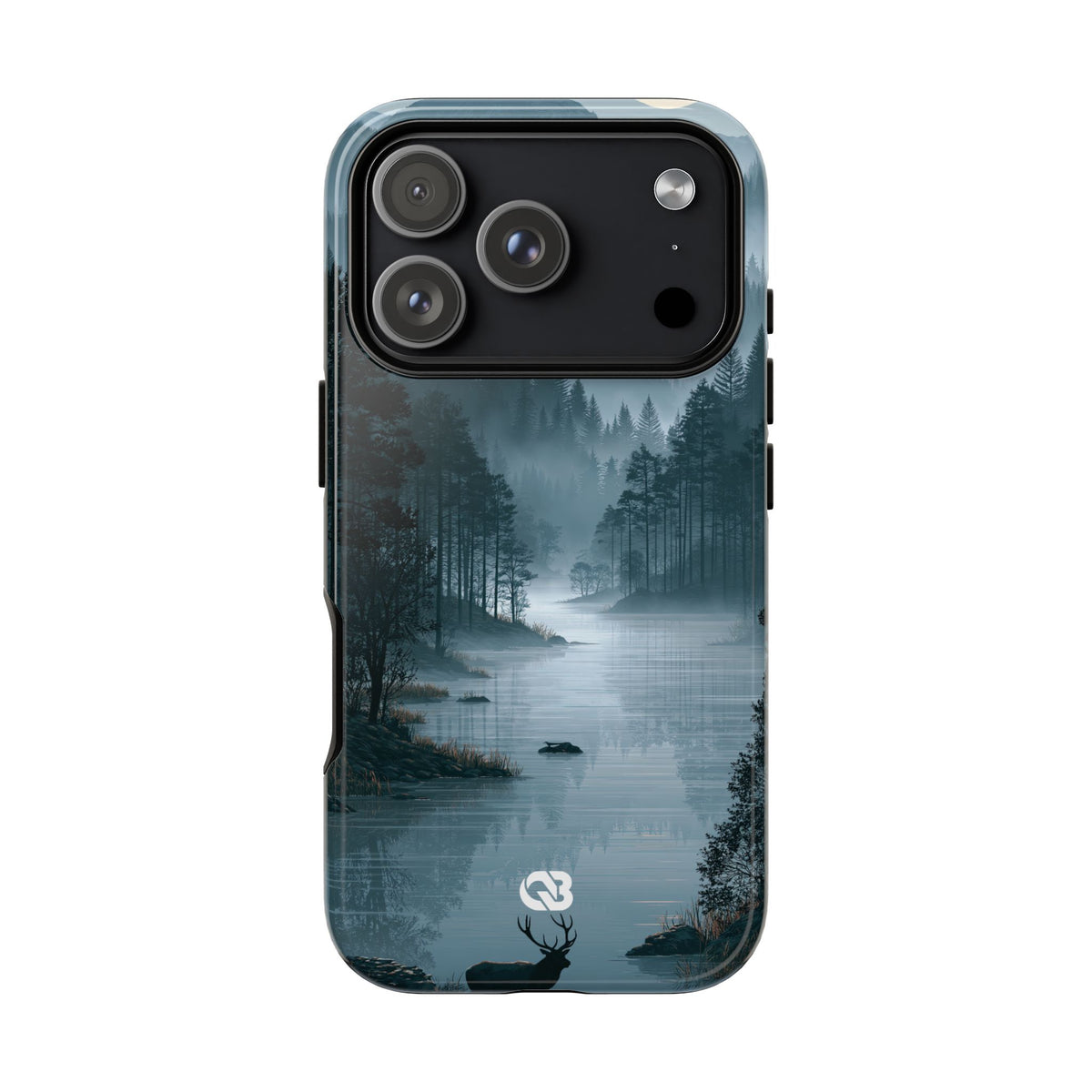 Silent Nordic Fjord · Tough Phone Case for iPhone · Blue