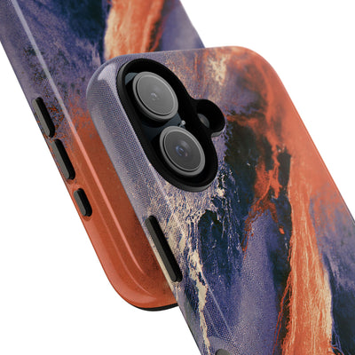 Solar Aura Drift · Tough Phone Case for iPhone · Orange