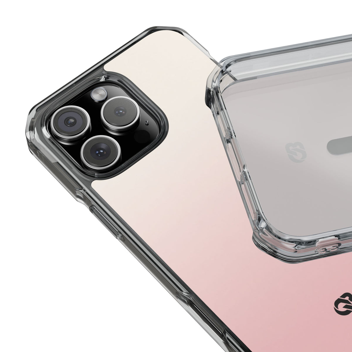 Blush Horizon · Clear Impact Magnetic Phone Case for iPhone ·  Pink