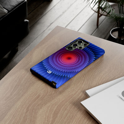 Radial Spectrum Bloom · Tough Phone Case for Samsung · Blue