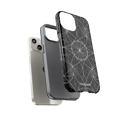 Radiant Petal Orbit iPhone 14 Case - Tough