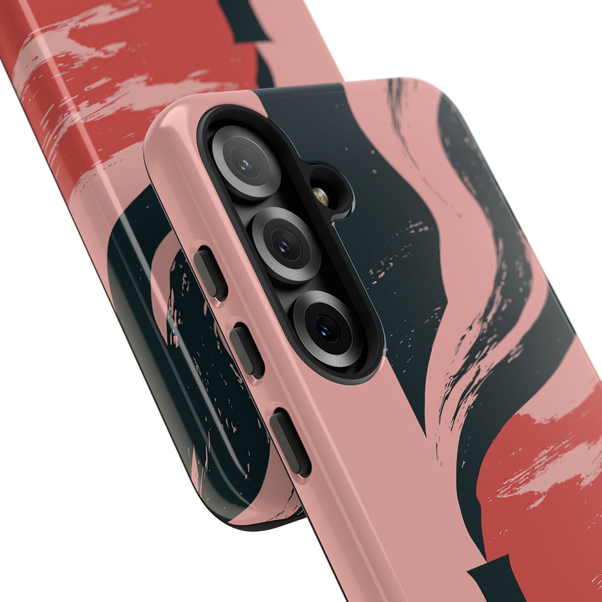 Pink Tough Phone Case for Samsung - Cinder Rose Plume