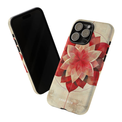 Crimson Bloom iPhone 15 Pro Max Case - Tough