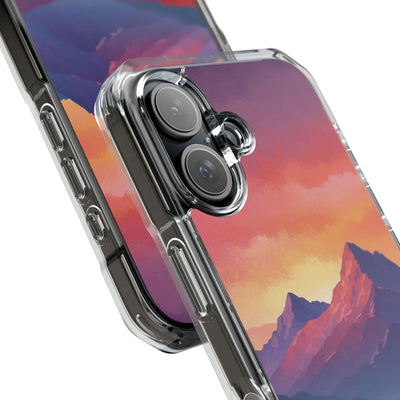 Crimson Mountain Dusk · Impact Handyhülle für iPhone · Magsafe