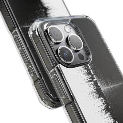 Black Impact MagSafe Phone Case for iPhone - Static Signal Split