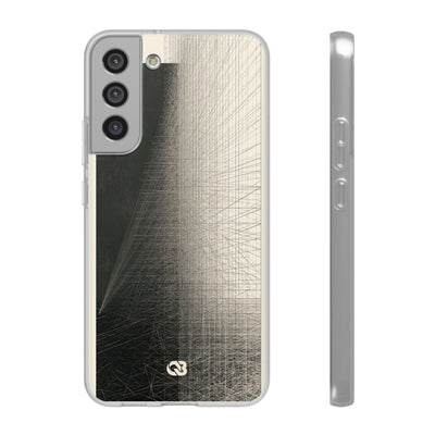 Beige Lite Phone Case for Samsung - Brutalist Graphite Grid
