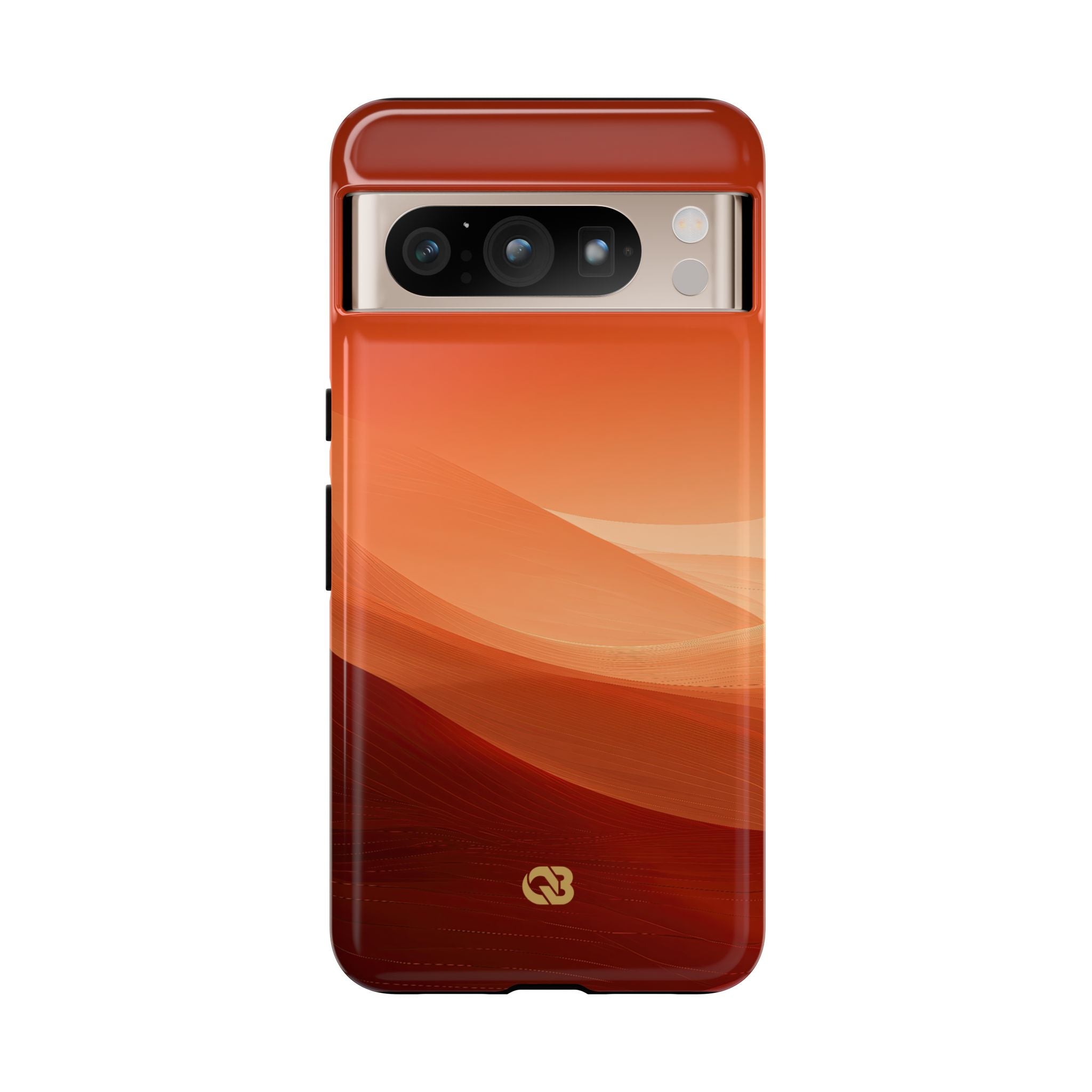 Orange Tough Phone Case for Google Pixel - Crimson Dune Gradient