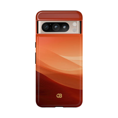 Orange Tough Phone Case for Google Pixel - Crimson Dune Gradient