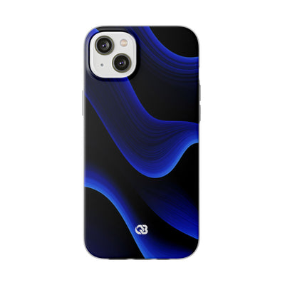 Blue Lite Phone Case for iPhone - Electric Cobalt Flow