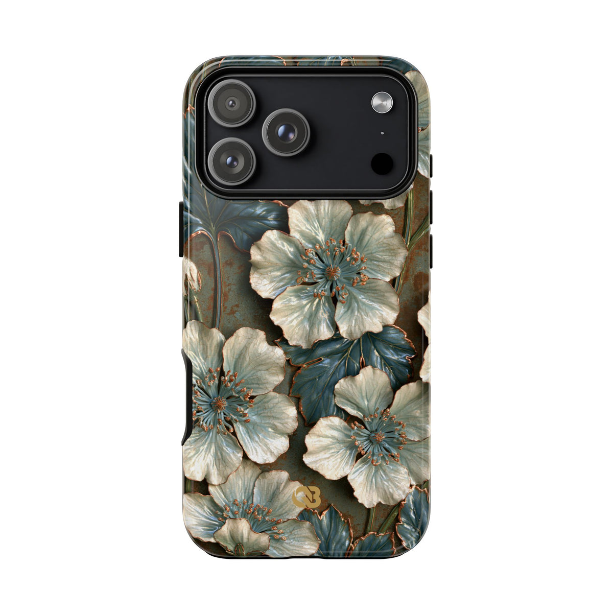 Gilded Blossom Reverie · Tough Phone Case for iPhone · Teal
