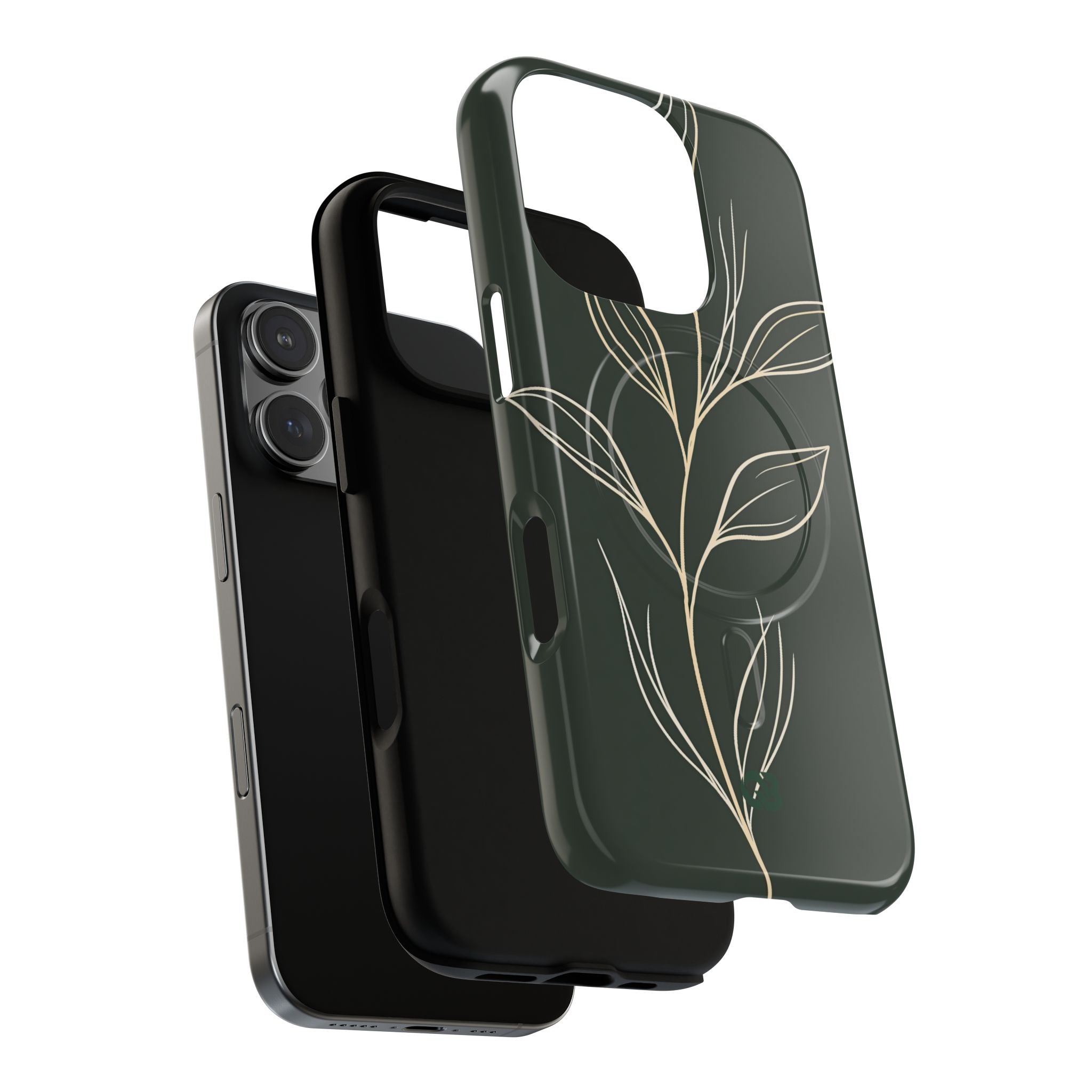 Green Tough 2.0 Magsafe Phone Case for iPhone - Deep Moss Willow