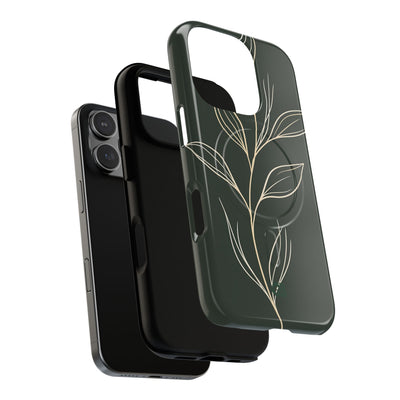 Green Tough 2.0 Magsafe Phone Case for iPhone - Deep Moss Willow