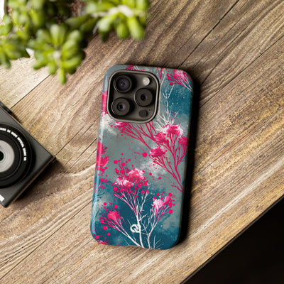 Cyber Blossom · Tough Phone Case for iPhone · Teal