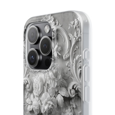 Rococo Marble Rose · Lite Phone Case for iPhone ·  White