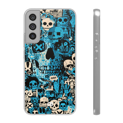 Electric Skull Graffiti · Lite Phone Case for Samsung · Blue
